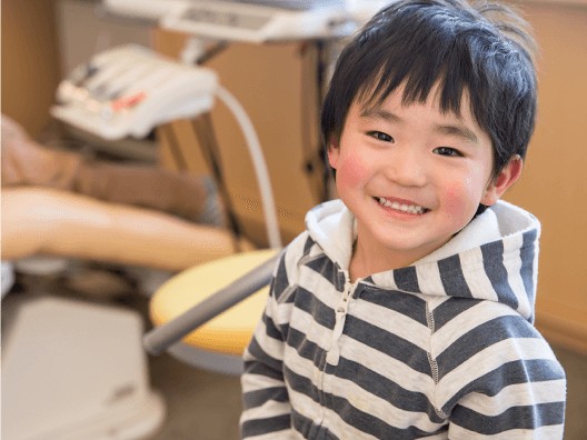笑顔のお子様